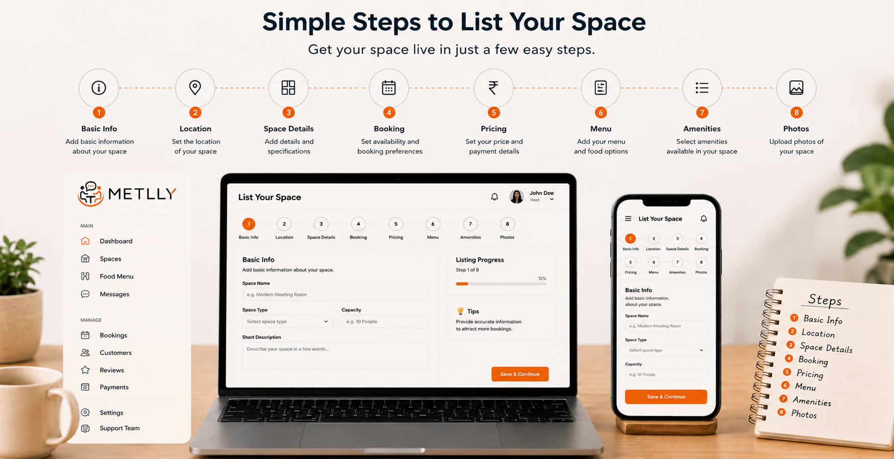 List Your Space in Minutes